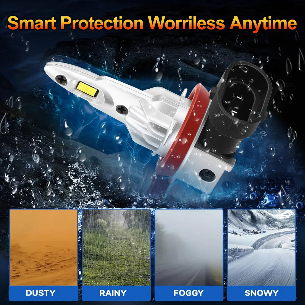 2/4Pcs LED Bulb Headlight Wireless 160W Auto Light Lamp 6000K For NISSAN LEAF ZE1 Hatchbac