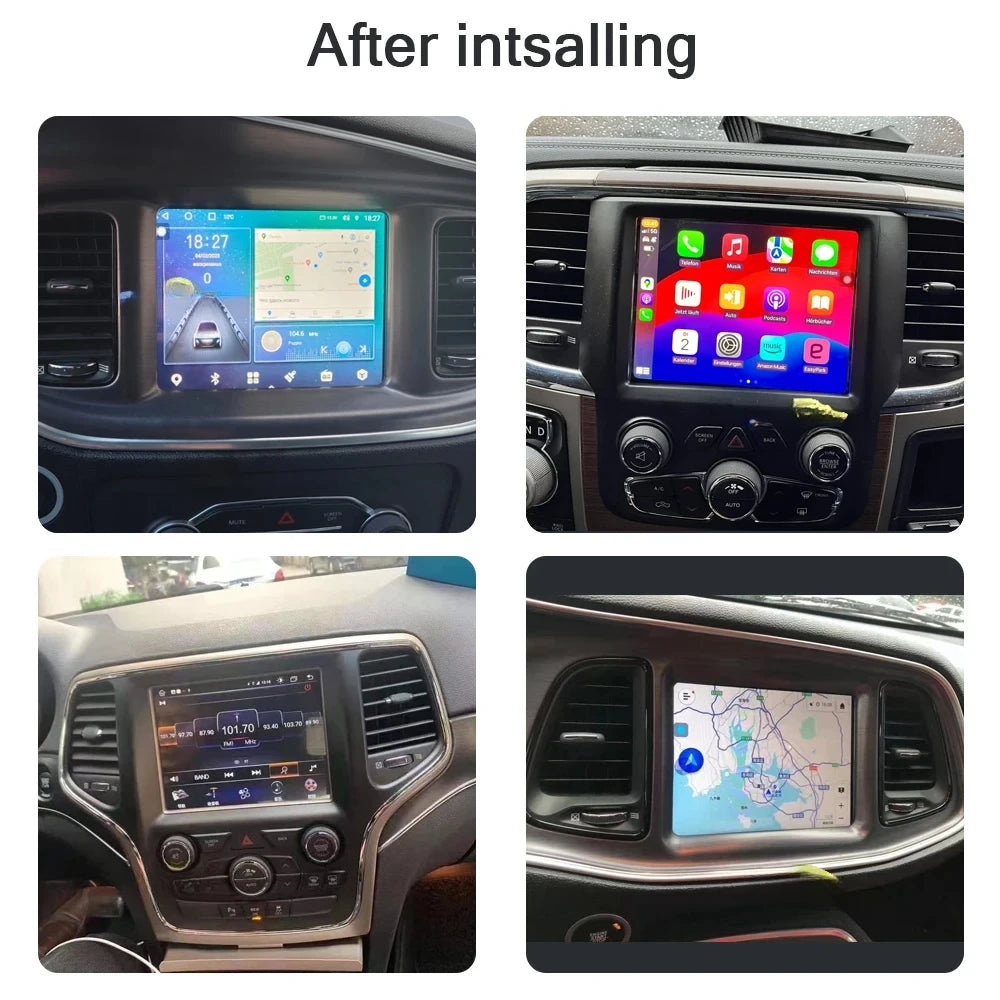 12.3" Car Radio GPS Android 13 2 Din for Dodge Challenger Charger Durango RAM 1500 2500 Jeep Grand Cherokee - Navigation