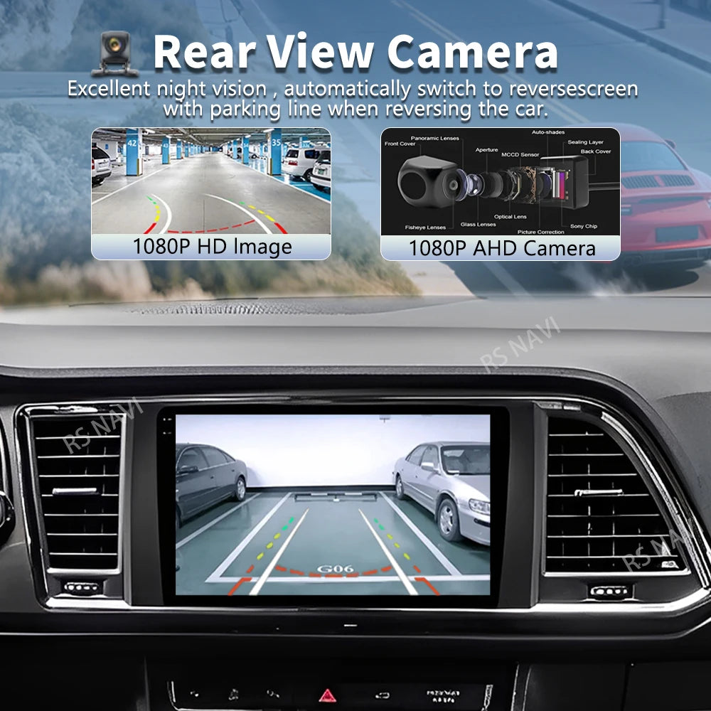 Android 16 For Seat Ateca Cupra 2016 - 2023 2K QLED Android Car Radio Multimedia Video Pla