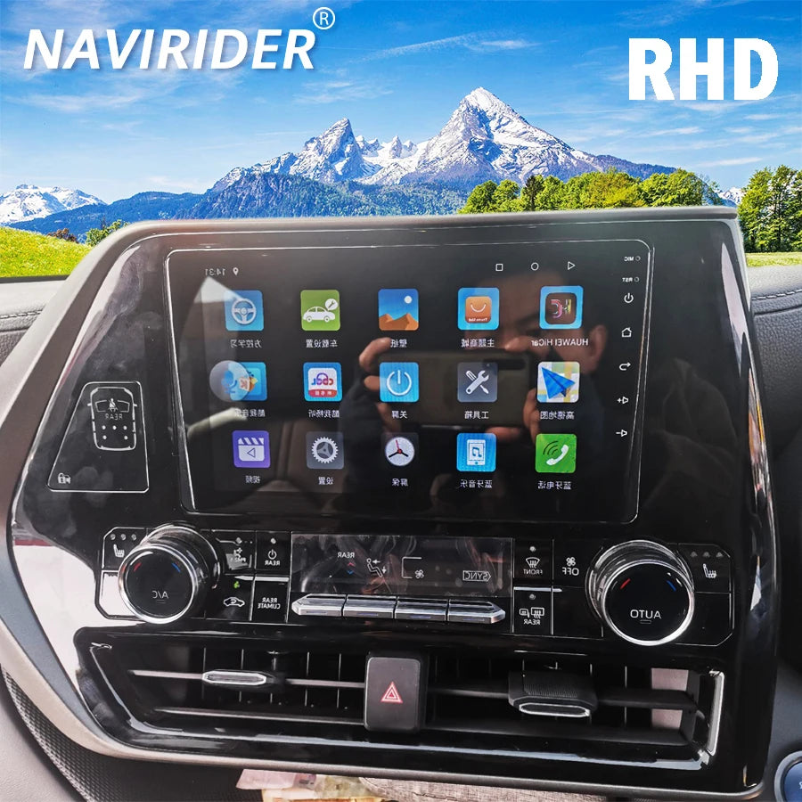 Car Multimedia Video Player For TOYOTA Highlander CROWN KLUGER Android CarPlay Navigation