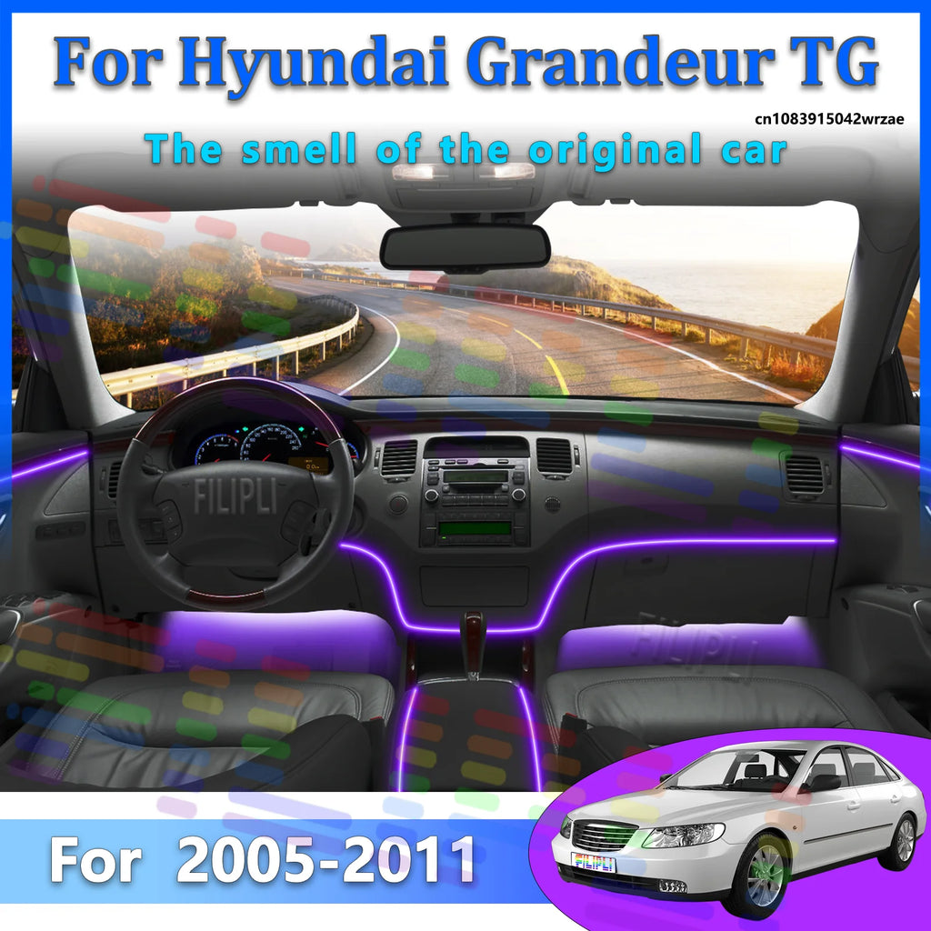 64 RGB - Neon Strip - for Hyundai - App Control - Car Interior Lighting | AUTOKITSHOP