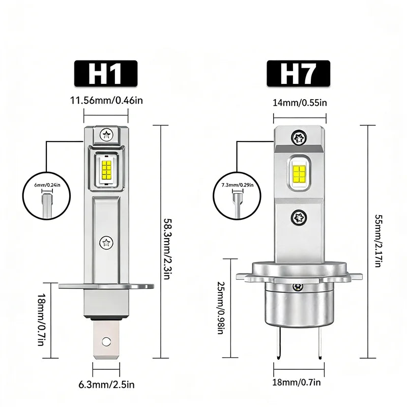 200W 20000lm H1 LED Headlights 3000K 6000K M1P H1 H8 9005 9006 Hb3 Hb4 H3 Car LED Light LE