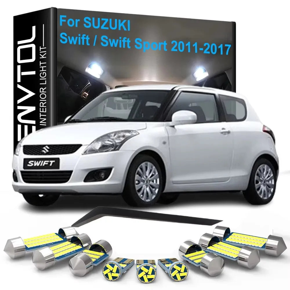 8-Piece LED Interior Light Kit for Suzuki Swift / Swift Sport - Canbus Error-Free Bulbs | AUTOKITSHOP