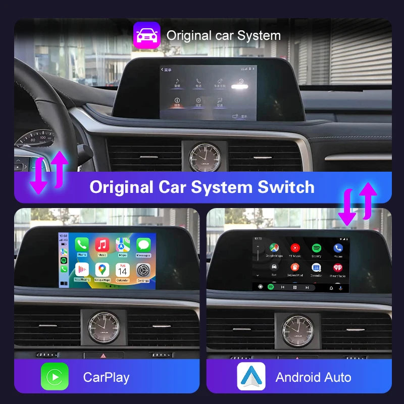 Wireless CarPlay for Lexus RX 2015-2022, with Android Auto MirrorLink AirPlay Car Play USB