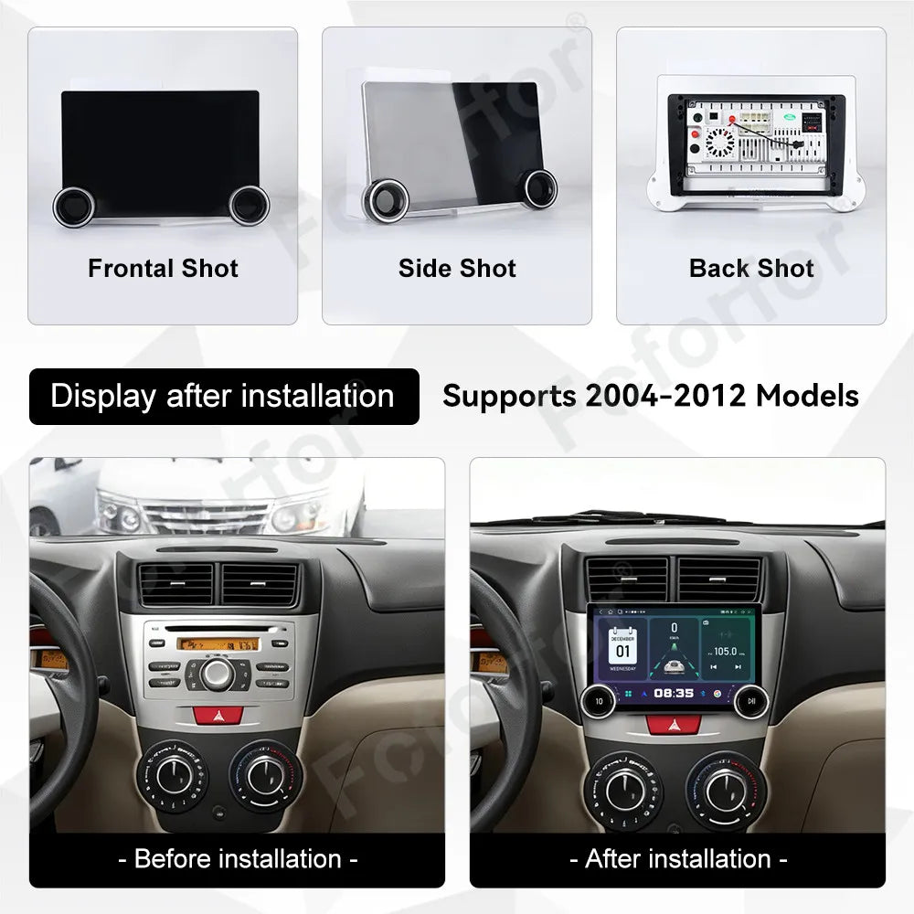 Advanced Android 15 Car Multimedia Player For Toyota Avanza 2004-2012 HD Display Wireless