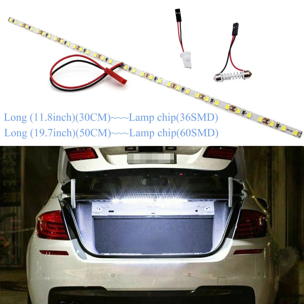 LED Interior Light Kit for Car Trunk Cargo Area Luggage Compartment Interior Illumination White 3600-1200 - Canbus Do...