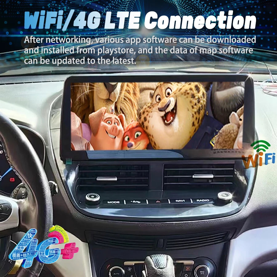 256GB 12.3inch Android Screen For Ford Kuga C-Max C Max Escape 2012-2019 Car Radio Multime