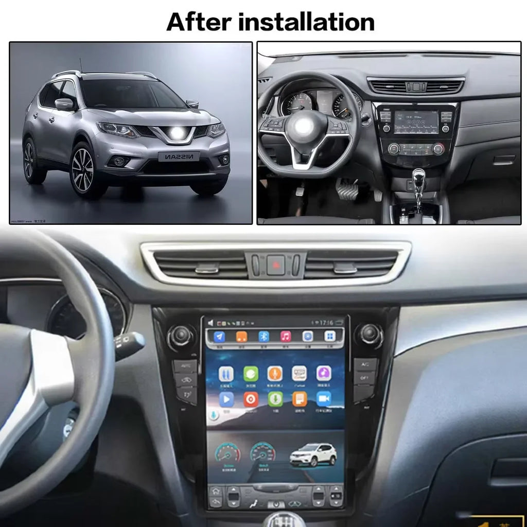 12.1" Android14 Qled Screen For Nissan X-Trail Xtrail X Trail T32 Qashqai J11 2013-2020 Ca