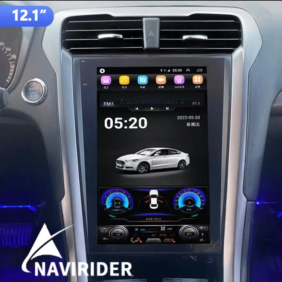 12.1" Android Vertical Screen Car Radio For Ford Fusion Mondeo 2014 - 2019 Multimedia Ster | AUTOKITSHOP
