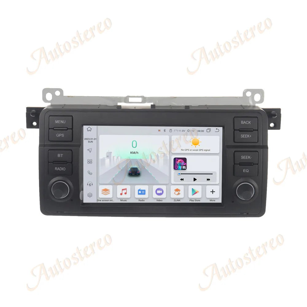 Android 14 Carplay For BMW 3 M3 E46 1998-2005 Car GPS navigation Head Unit Multimedia Play