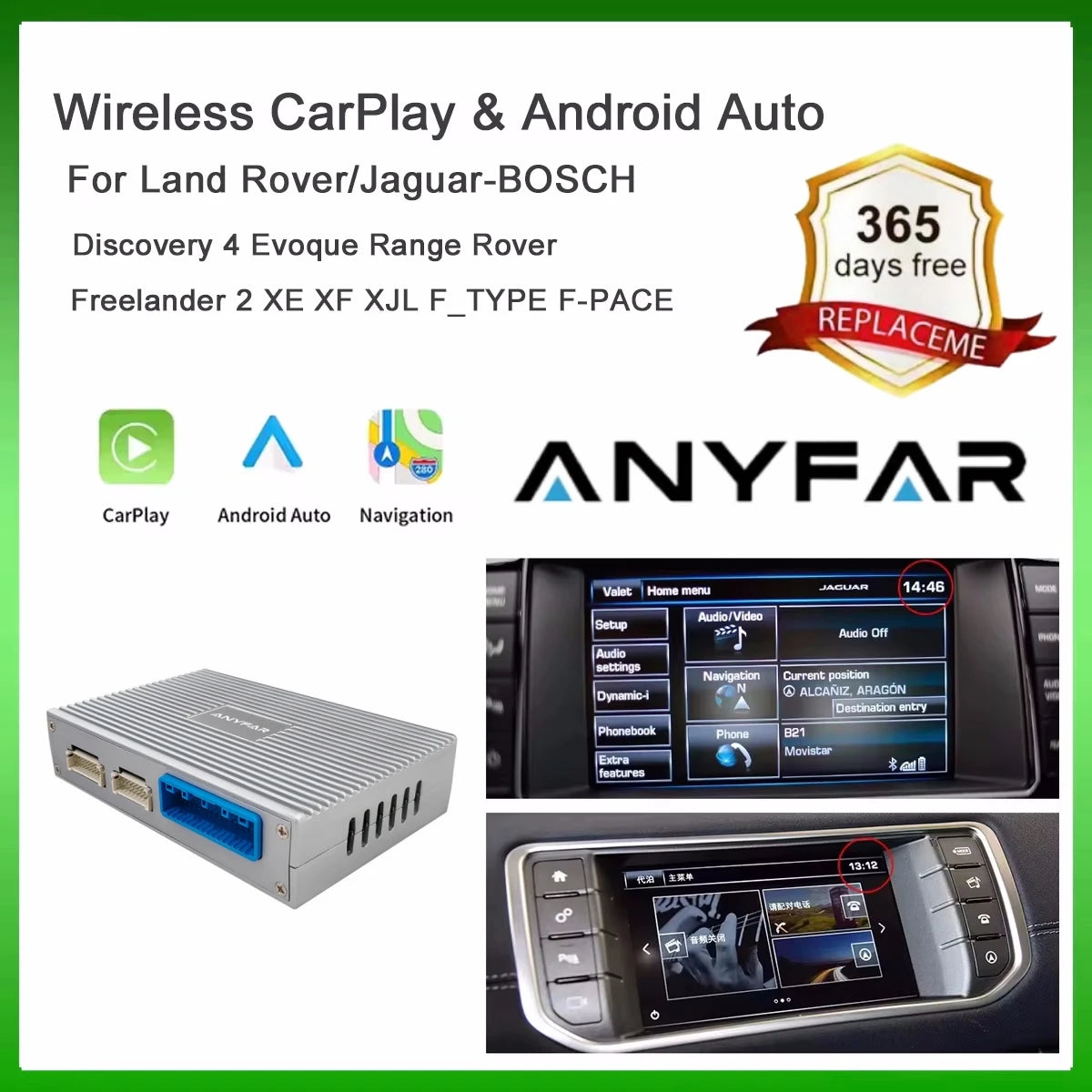 Android Auto Wireless Carplay For Land Rover/Jaguar/Range Rover/Evoque/Discovery 2012-2016 | AUTOKITSHOP