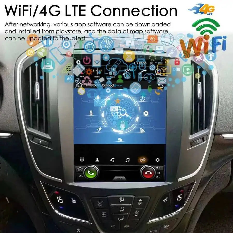 Carplay Navi 4G WiFi Car Multimedia Player GPS DSP 9.7" Android 15 Autoradio Stereo For Op