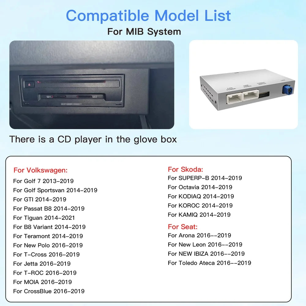 Wireless Carplay Android Car Module For VW Volkswagen Skoda Octavia A5 Golf 7 Polo Passat  | AUTOKITSHOP
