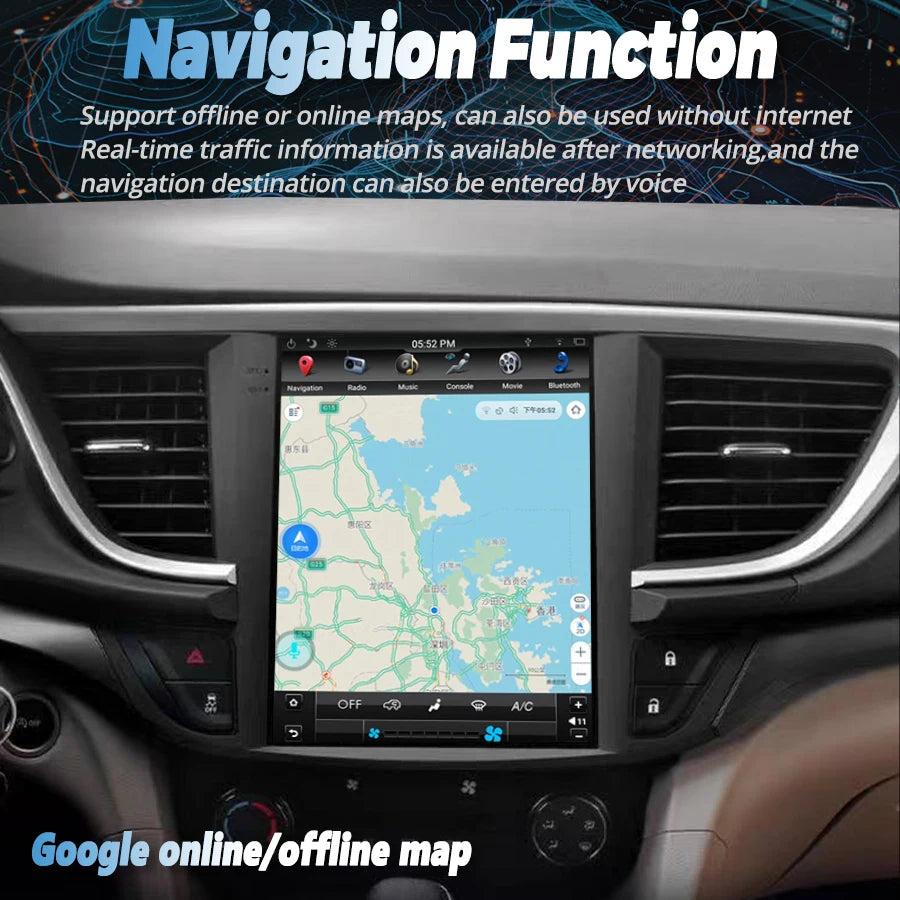 GPS Android 15 Car Radio For Buick Excelle 2015-2019 Car Multimedia Video Player Head Unit
