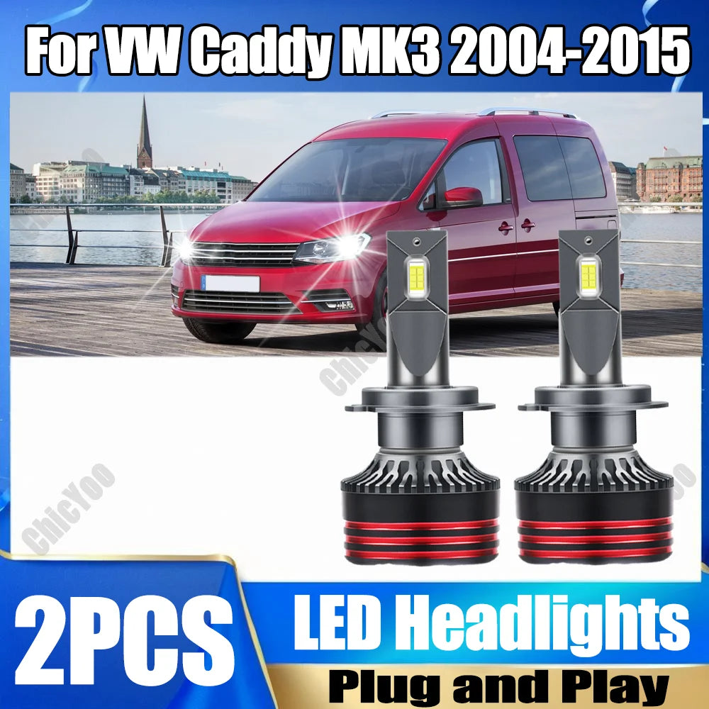 2X Plug and Play 150W 30000LM Canbus No error LED Car Headlights H7 Auto Headlamps Bulbs 6