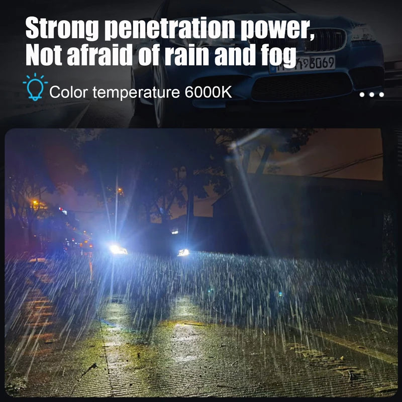 3.0 Inch Projector Headlight H4 H7 9005 9006 Bi LED Laser Projector Lens High Bright 6000K