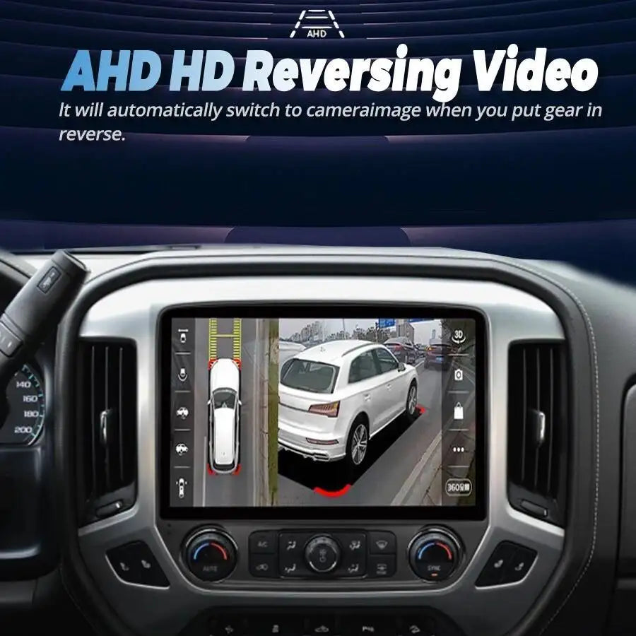 12inch Android 14 Multimedia Video Player Carplay For Chevrolet Silverado GMC Sierra 2014-
