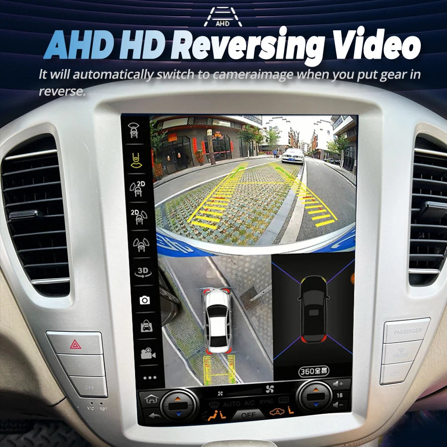 For Toyota Highlander 2005 For Toyota Kluger 12.1inch Android Vertical Screen Audio Radio