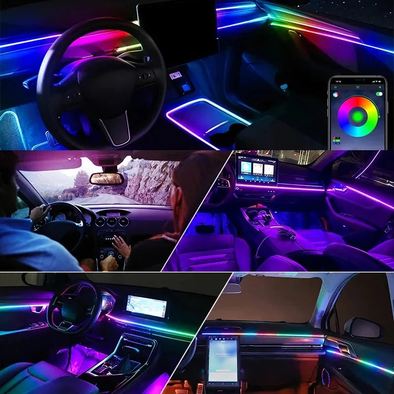 For Audi A1 A3 A4 A5 A6 A7 A8 64S RGB Symphony Car LED Interior Ambient Light Enhance the  | AUTOKITSHOP