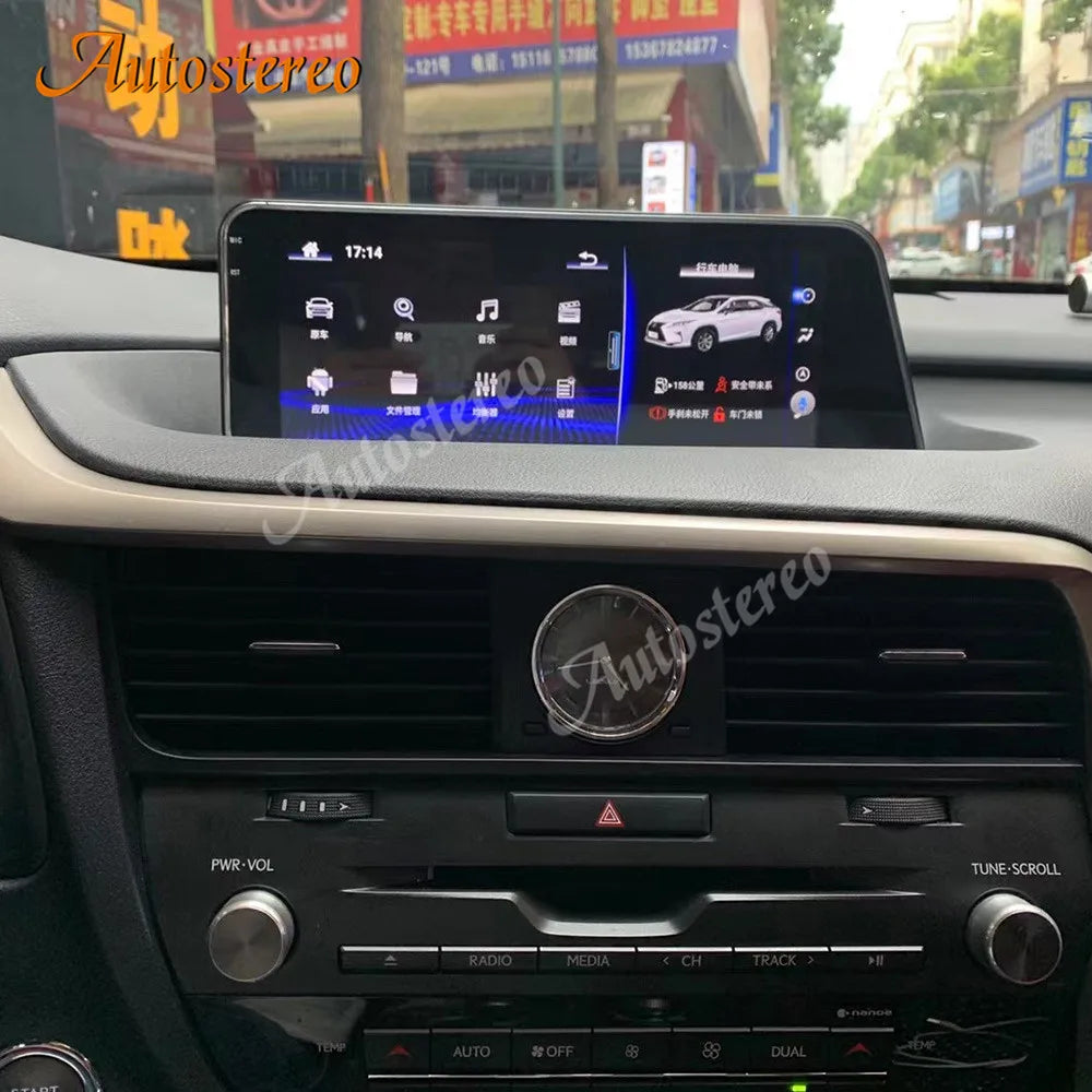 Android 13 Screen Carplay System Qualcom For Lexus RX350 RX400H Car GPS Navigation Auto St
