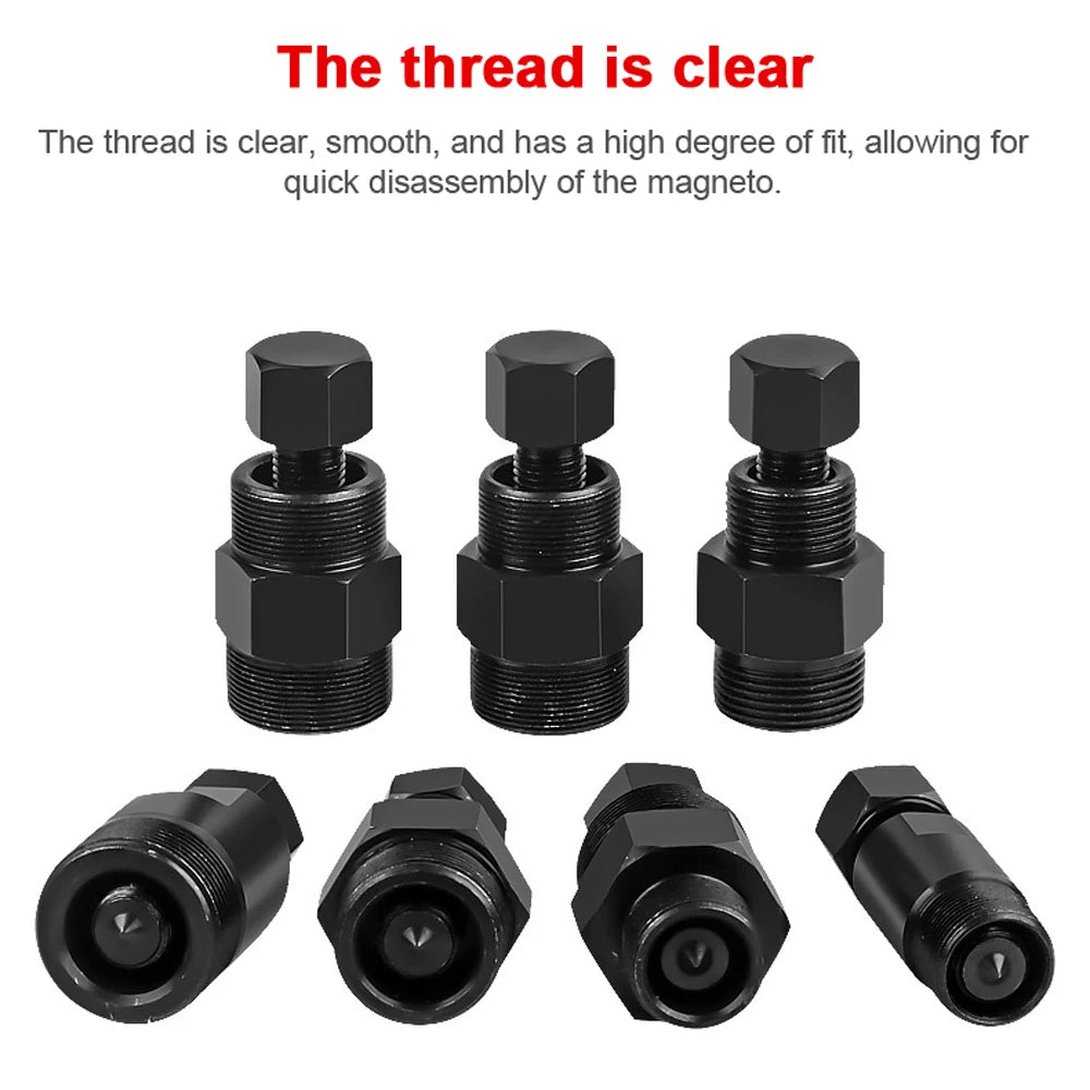 Motorcycle Flywheel Driver Puller Tool Set Flywheel Extractor Motorcycle Engine Rotor Remover Mo - Automotive LED Light