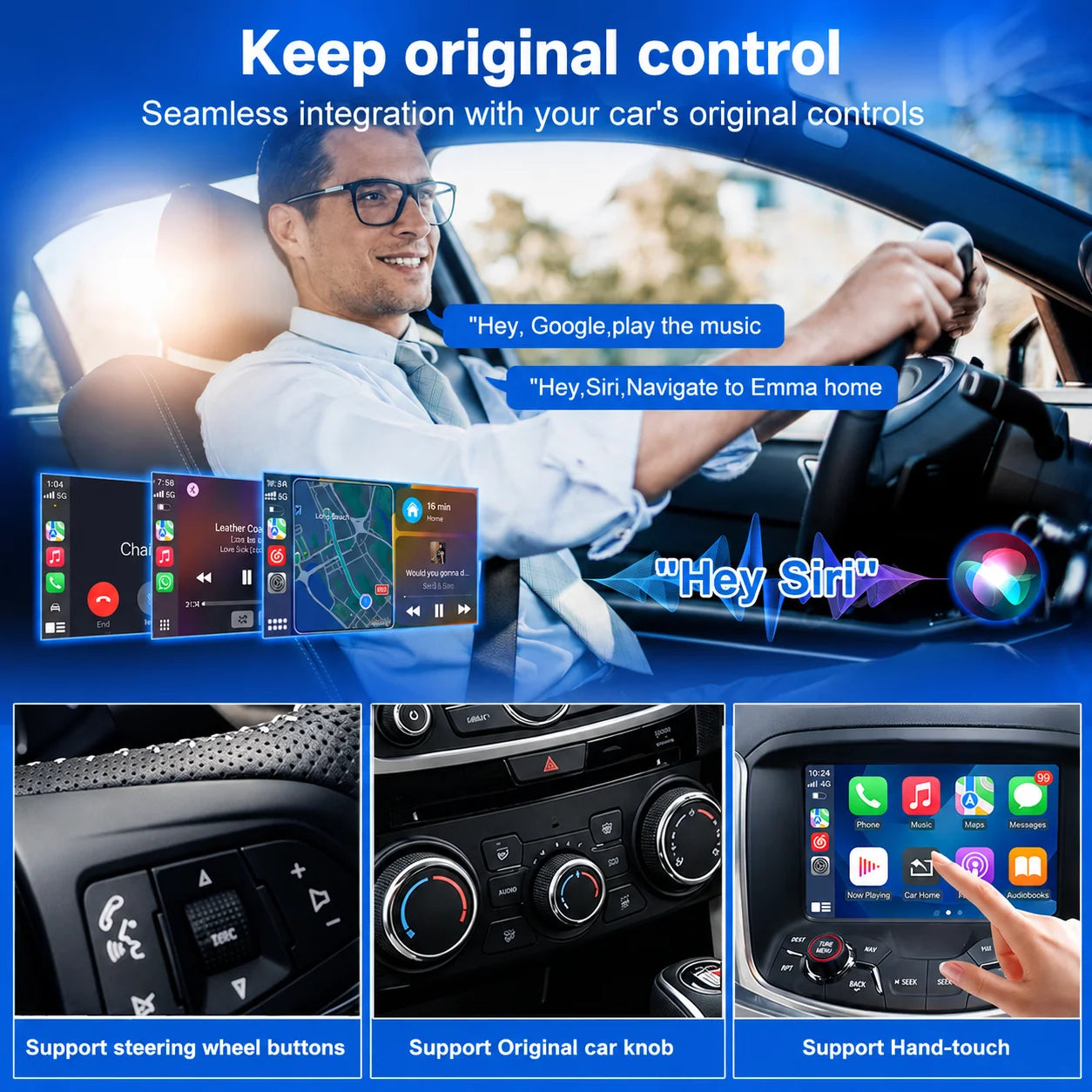 Wireless Carplay Android Auto For Holden Commodore/Maloo VF 2013-2017 Multimedia Head Unit