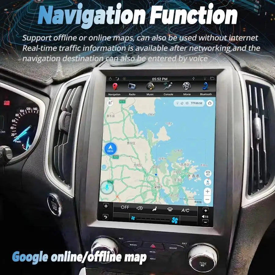 CarPlay Bluetooth Android 15 Screen GPS 256GB 10.4'' Radio Multimedia Video Player HU For