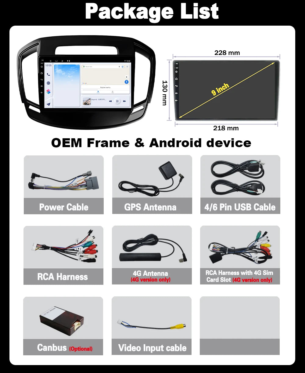9" Wireless CarPlay Android 16 Car Radio For Opel Insignia For Buick Regal 2013 - 2017 4G+