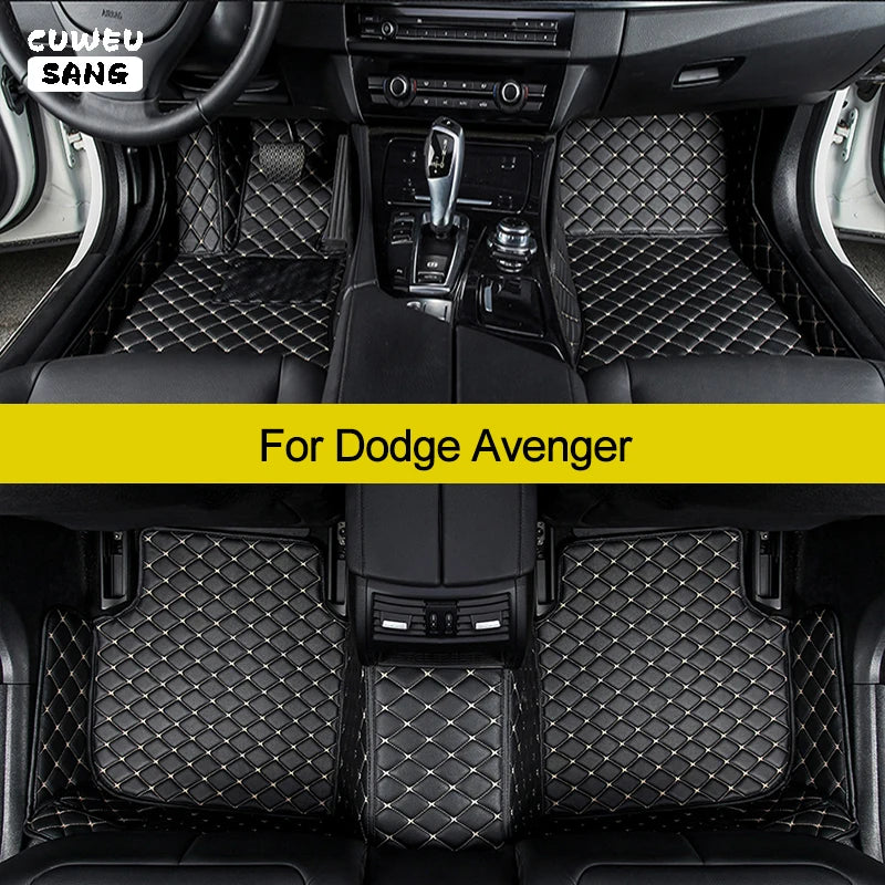 CUWEUSANG Custom Car Floor Mats For Dodge Avenger 2007-2014 Auto Carpets Foot Coche Access | AUTOKITSHOP