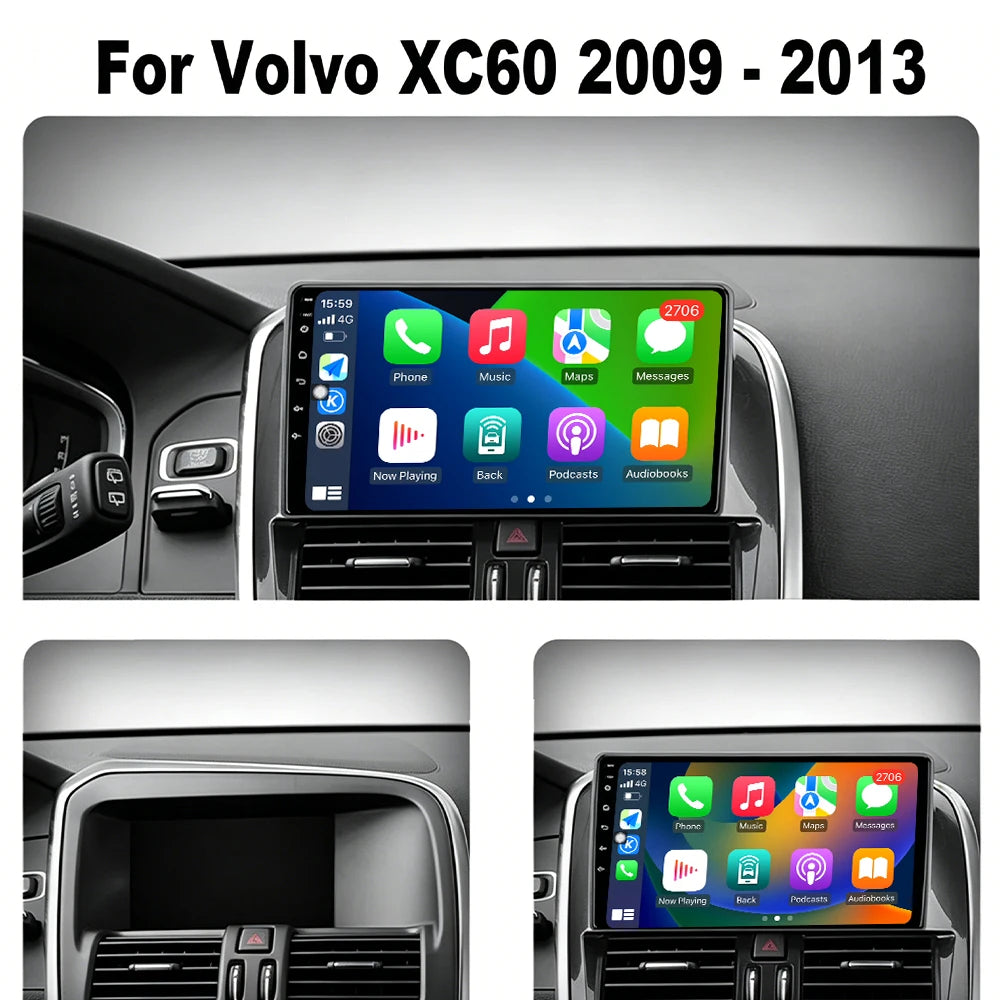 Wireless Carplay 4G QLED Autoradio GPS Navigation 9 inch Touch Screen For Volvo XC60 QUE 1