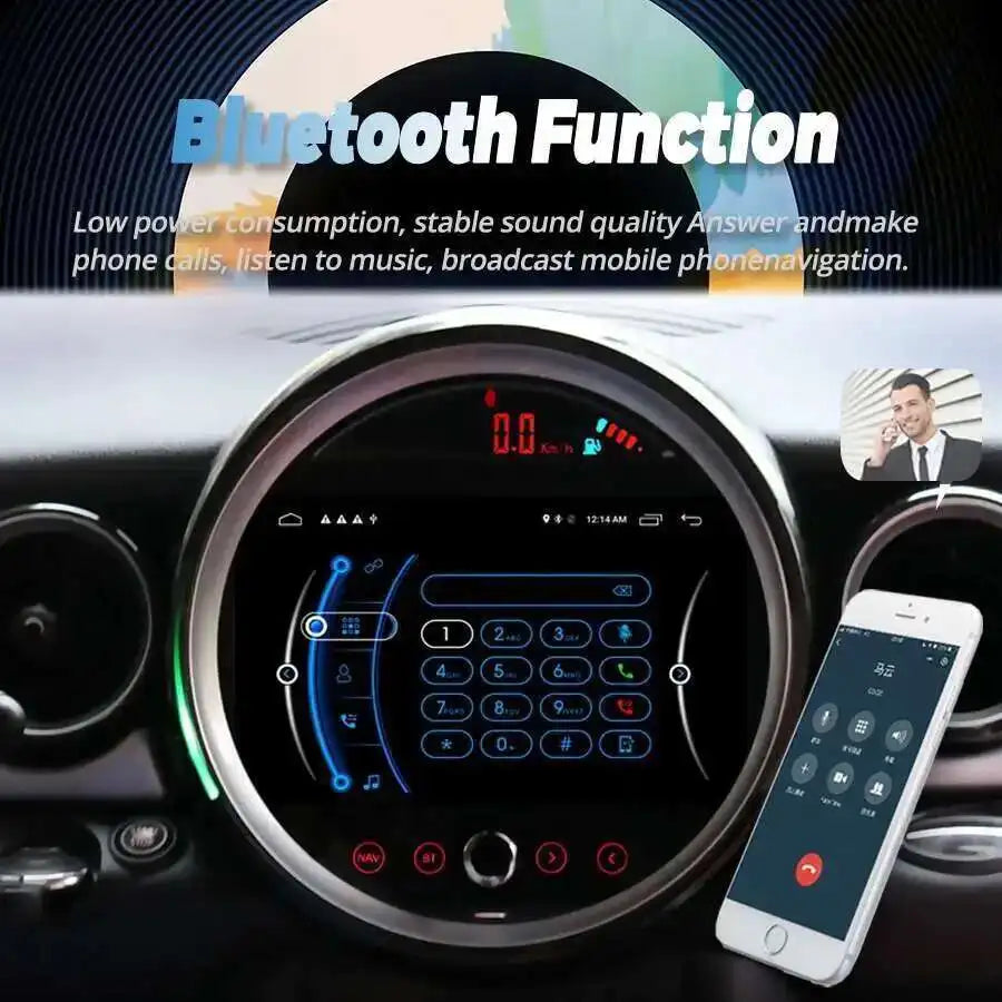 8Core Car Radio Android 14 Multimedia Video Player For BMW Mini Cooper R56 R60 R51 2006 -