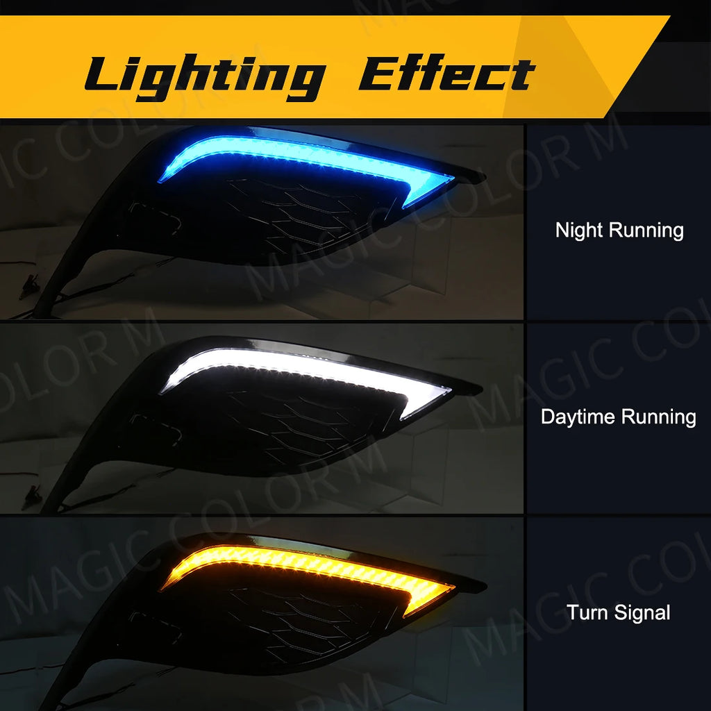 81482-06190 81481-06220 Led Fog Lights DRL Daylights for Toyota Camry 2021 2022 2023 Bumpe | AUTOKITSHOP