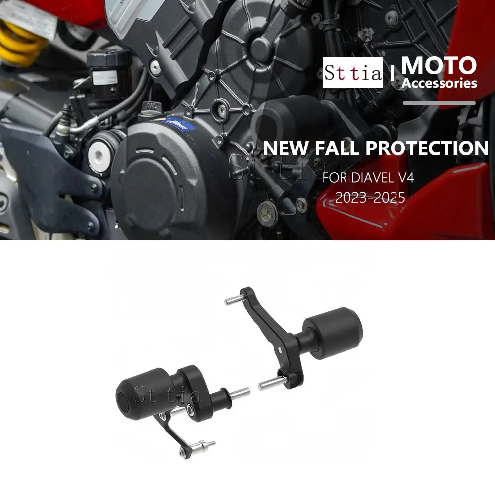 Diavel V4 Motorcycles Engine Protection Cover Frame Sliders Crash Pad Falling Protector Guard Fo - Automotive LED Light