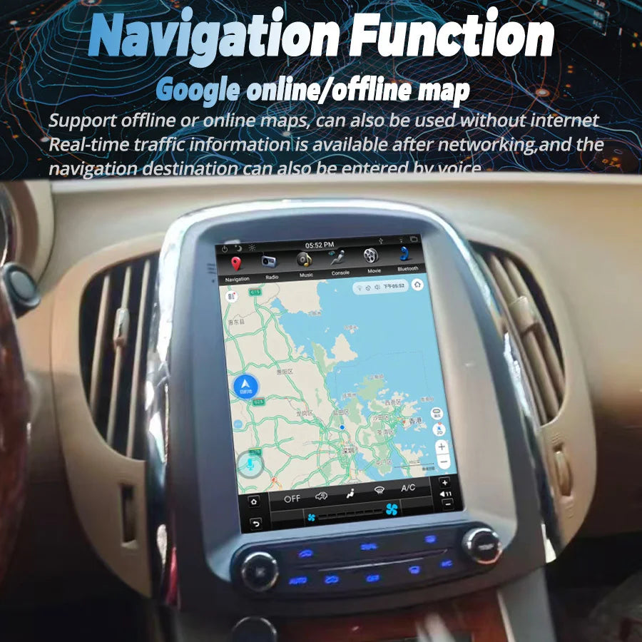 9.7" Head Unit For Buick Lacrosse GM Alpheon 2009-2012 Android 15 Multimedia Player Naviga