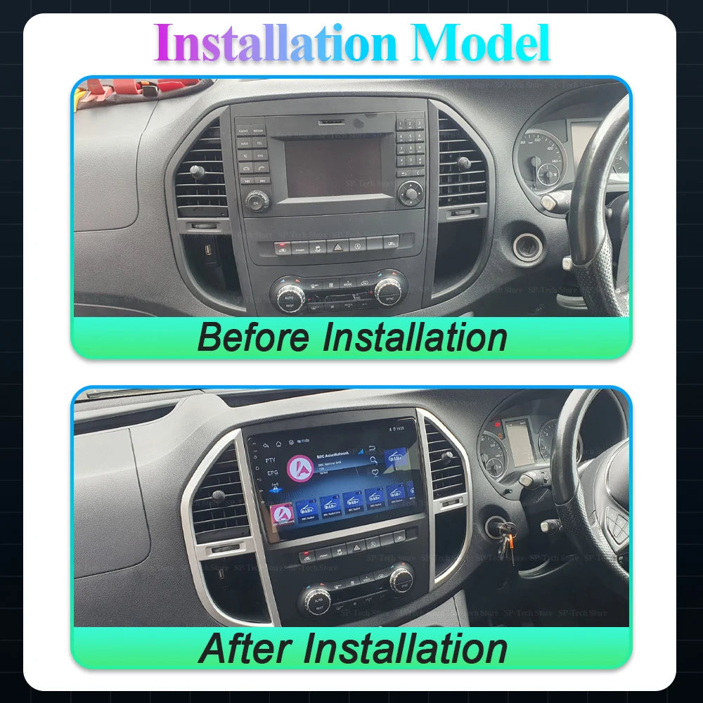 Android 16 Touch Screen For Mercedes Benz Vito 3 W447 2014-2020 Gps With Carplay Android A | AUTOKITSHOP
