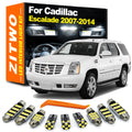 ZITWO 17Pcs LED Bulb Interior Dome Map Door Sun Visor Light Kit For Cadillac Escalade 2007 2008  - Canbus LED Car Light