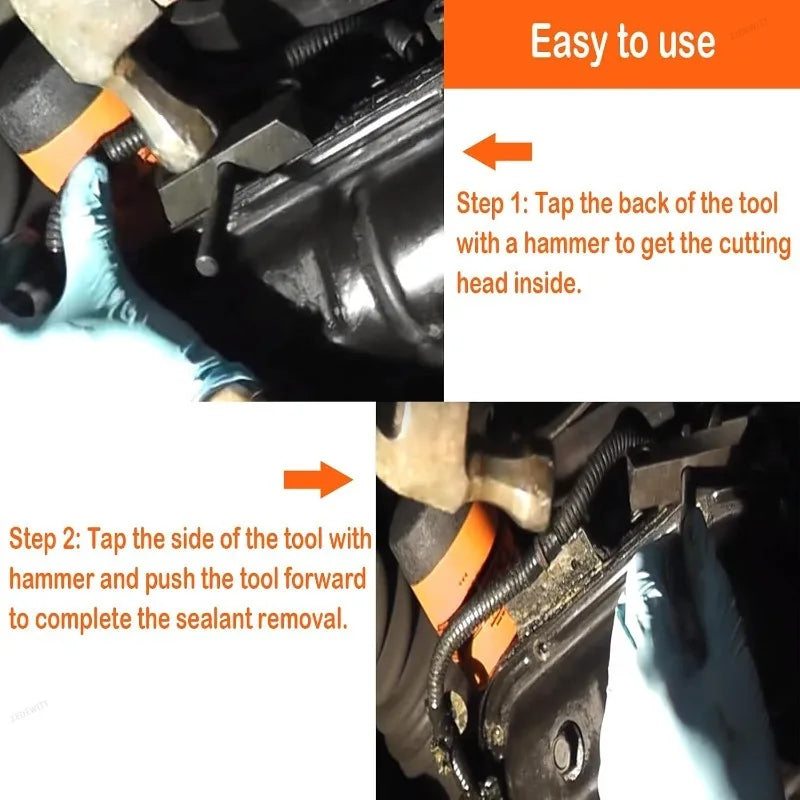 Heavy Duty Oil Pan Separator Kit Universal Engine Transmission Oil Pan Seal Cutter Removal Tool  - Automotive LED Light
