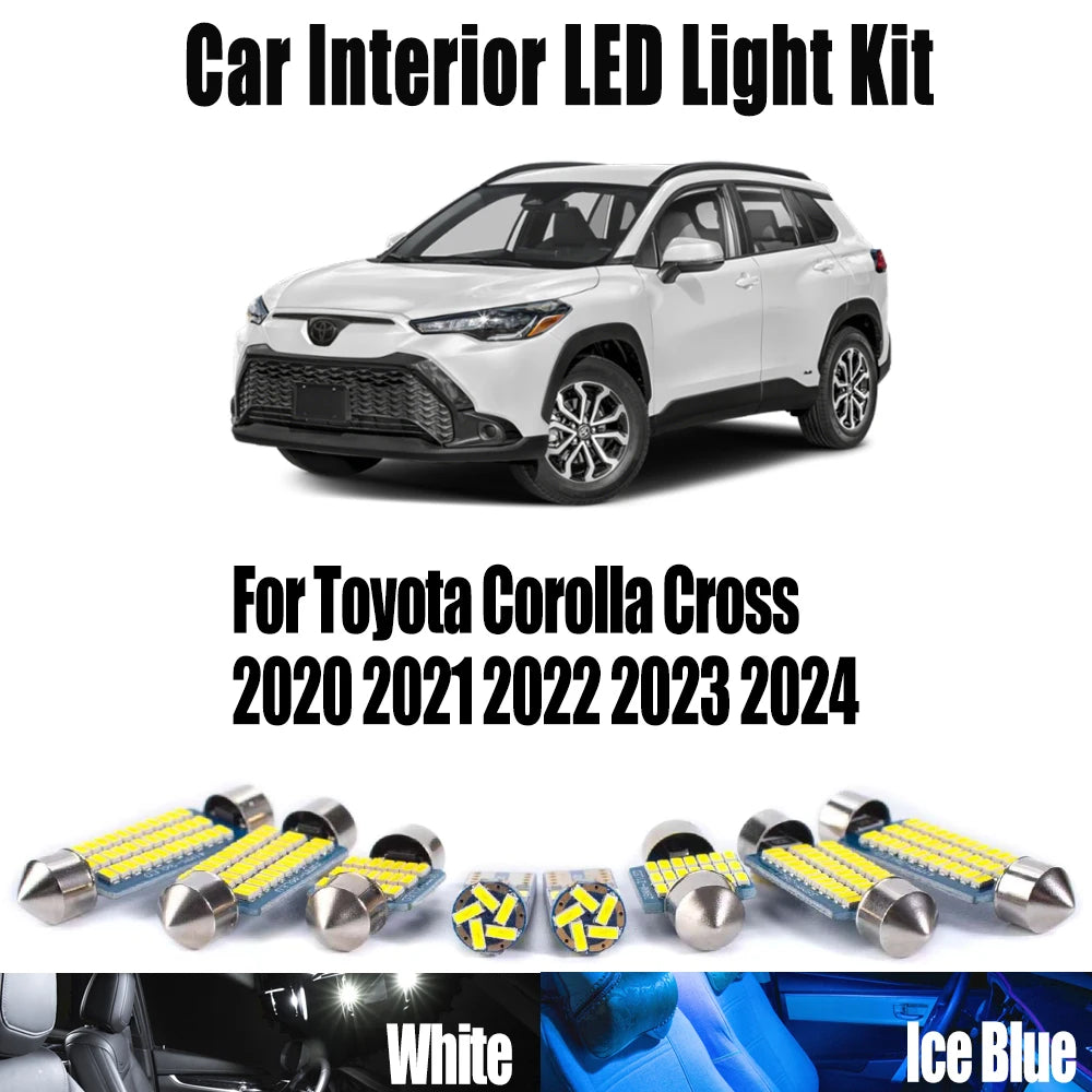 11-Piece LED Interior Light Kit for Toyota Corolla Cross - Canbus Error-Free Bulbs | AUTOKITSHOP