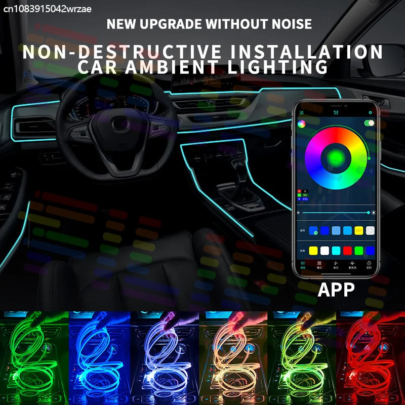 RGB - LED Strip - App Control - Car Interior Lighting | AUTOKITSHOP