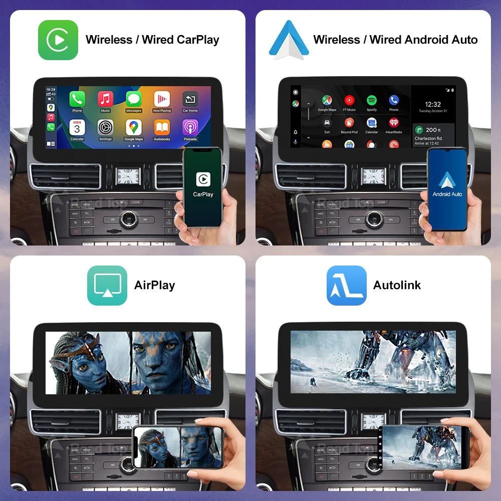 12.3" Linux Car Multimedia Wireless CarPlay Touch Screen for Benz GLE GLS 2016-2018 Androi | AUTOKITSHOP