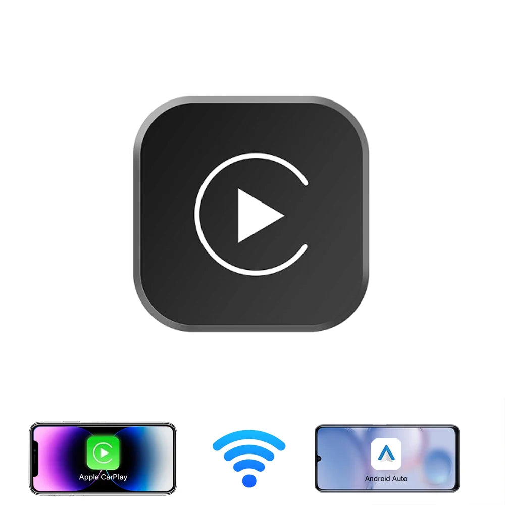 Ultra Mini 2in1 Wireless CarPlay Adapter Wireless Android Auto AI Smart Box Intelligent Sy