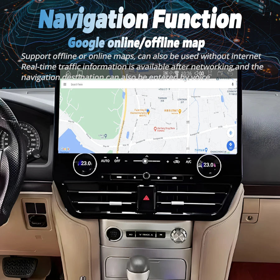 19.8" Carplay For Toyota Land Cruiser LC200 LC300 VX-R 2008-2021 Big Android Screen Car Mu | AUTOKITSHOP