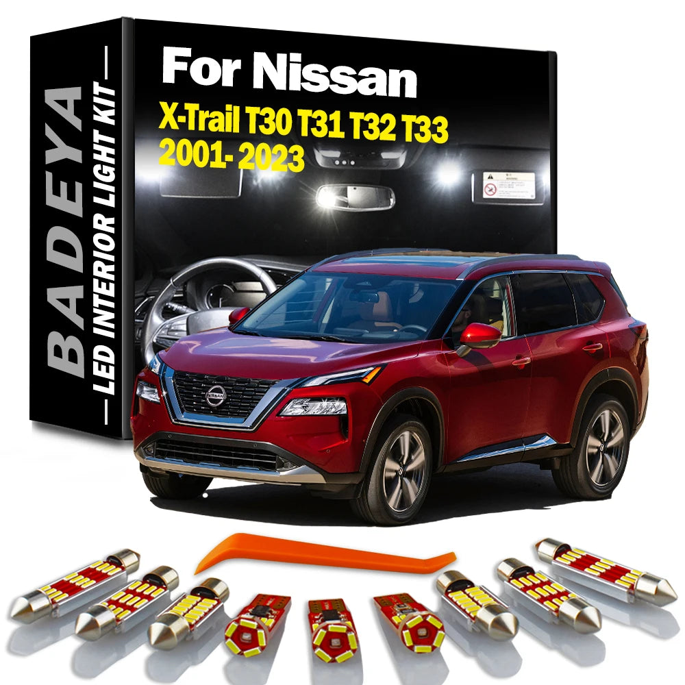 LED Interior Map Dome Light Kit For Nissan X-Trail Xtrail T30 T31 T32 T33 2001- 2019 2020
