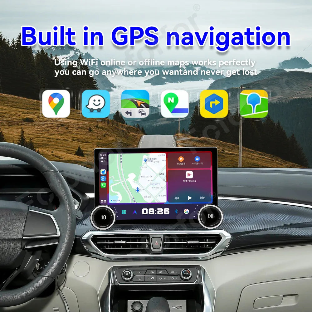 Premium Modern 11.5 Inch Android 15 HD Touch Wireless CarPlay Android Auto GPS Multimedia