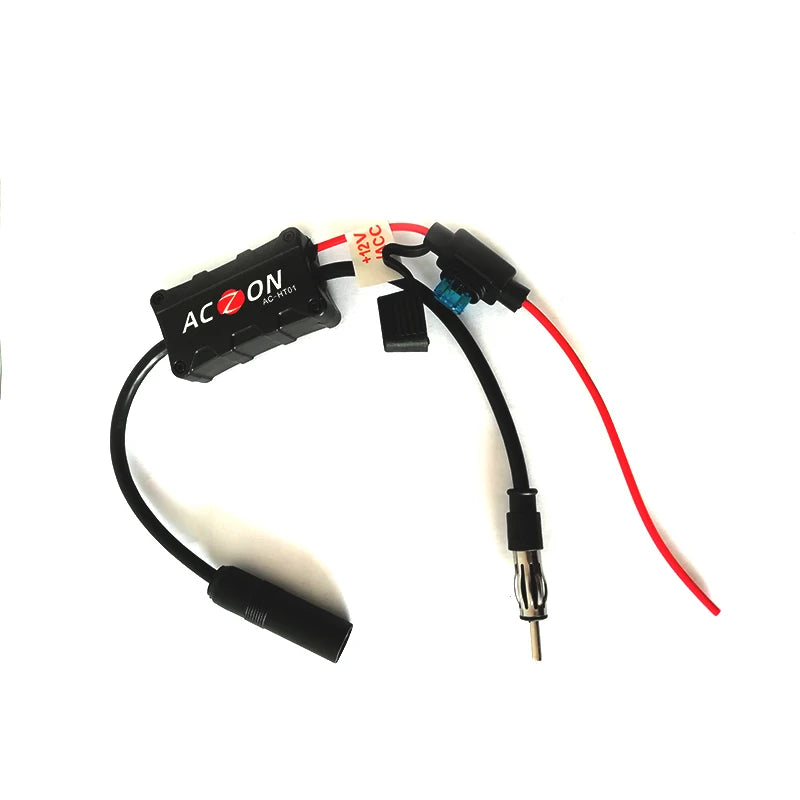 Car SUV Stereo Antenna FM AM Radio Signal Amplifier Booster AMP Strengthen 12VDC