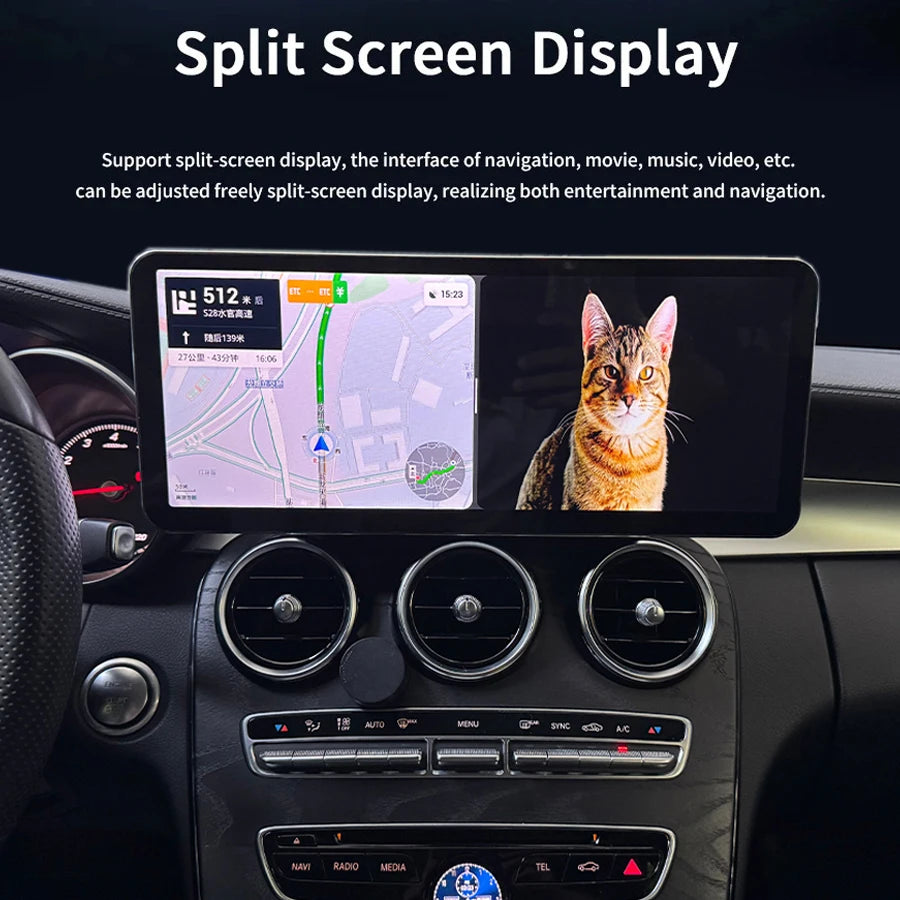 14.6" Ultra-thin Screen Android For Mercedes Benz C Class W205 GLC X253 C180 C200 C220 C30