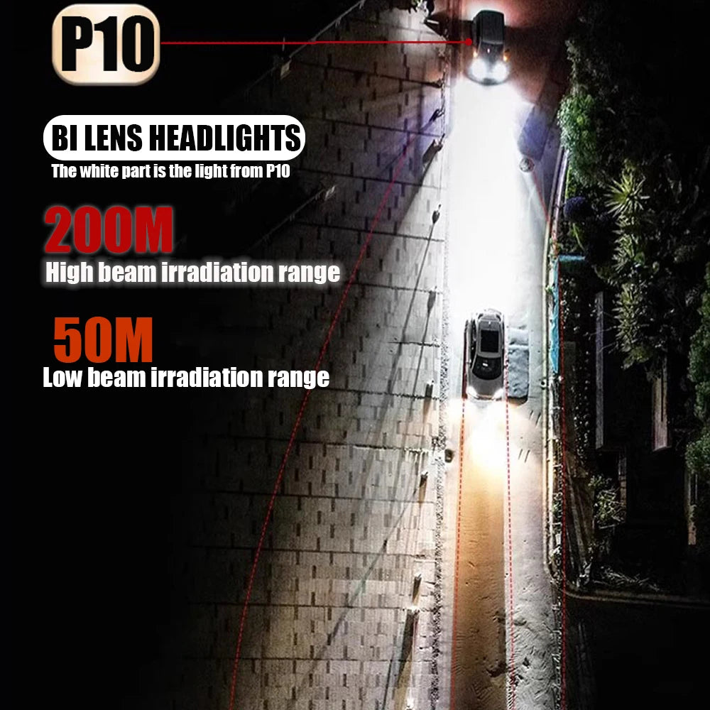 2.5 Inch Bi Led Lens Halo Lights Projectors For H4 H7 9005 9006 3R G5 Car Headlights High