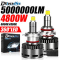 4800W H7 LED 360 for Projector Lenses D2S H11 9005 HB3 9006 HB4 9012 HIR2 H8 H9 5000000LM