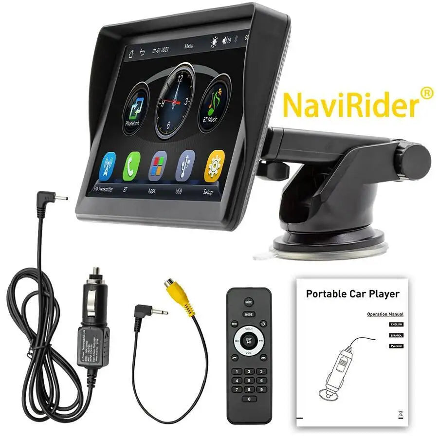 7inch Auto CarPlay Car Radio WiFi GPS FM HD Bluetooth Multimedia Touch Screen Universal Vi
