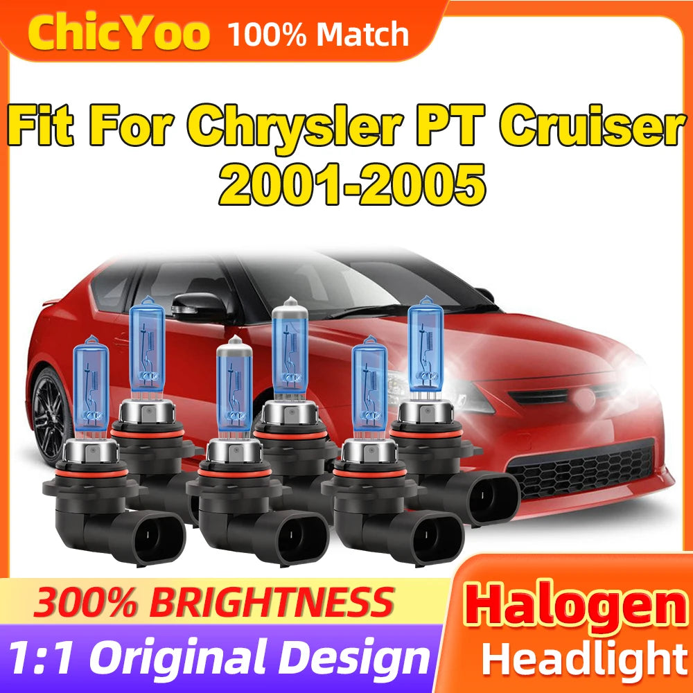 Fit For Chrysler PT Cruiser 2001 2002 2003 2004 2005 36000LM Halogen Lights 300W Xenon Hea